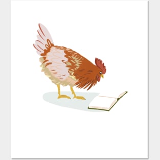 Chicken Reading Posters and Art